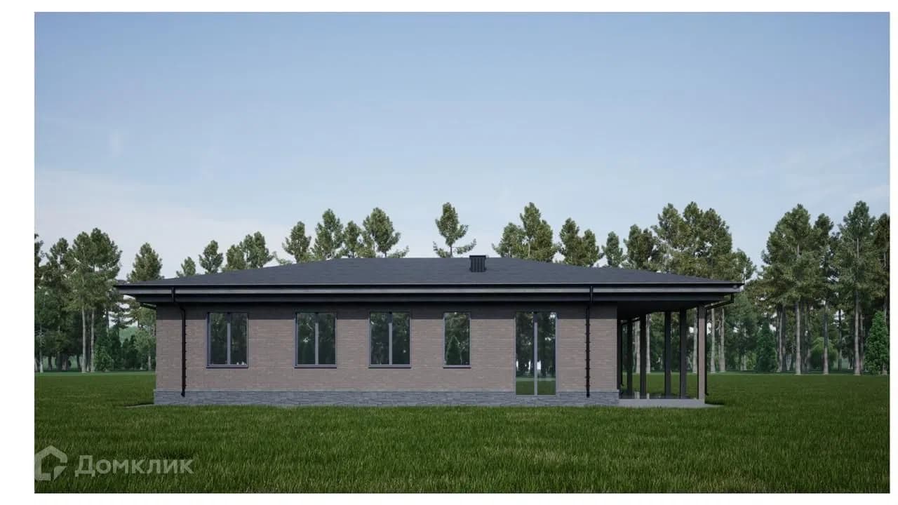 Проект ПСД-3, 150 м² — одноэтажный каменный дом площадью 150 м². планировкой предусмотрены 3 спальни, 2 санузла и кухня-гостиная. есть веранда для отдыха у дома. проект подойдёт тем, кто ценит отдельные комнаты и пространство для совместного времени., Марий Эл, Чувашия, Киров и Н. Новгород